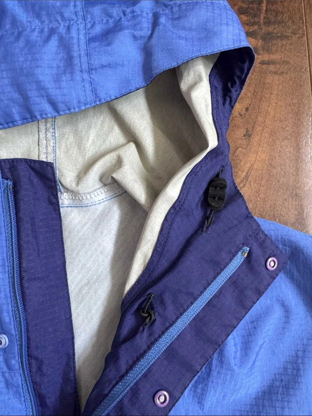 Patagonia Royal Blue Hooded Windbreaker Pullover